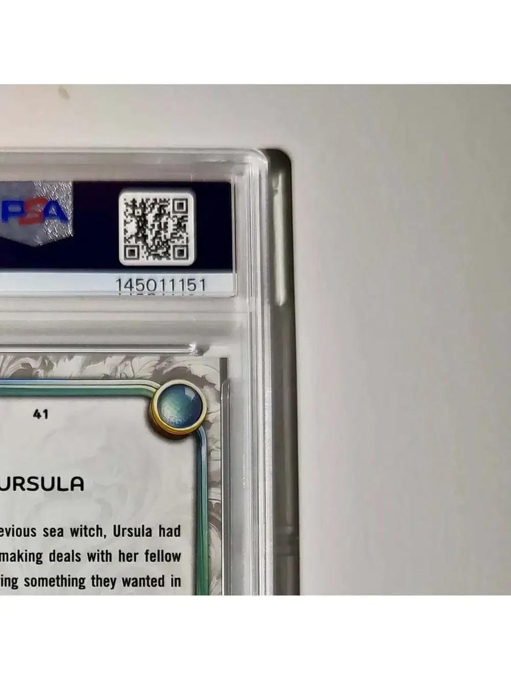 Ursula 2025 Topps Disney Wonder #41 Winter Variant Card The Little Mermaid PSA 8